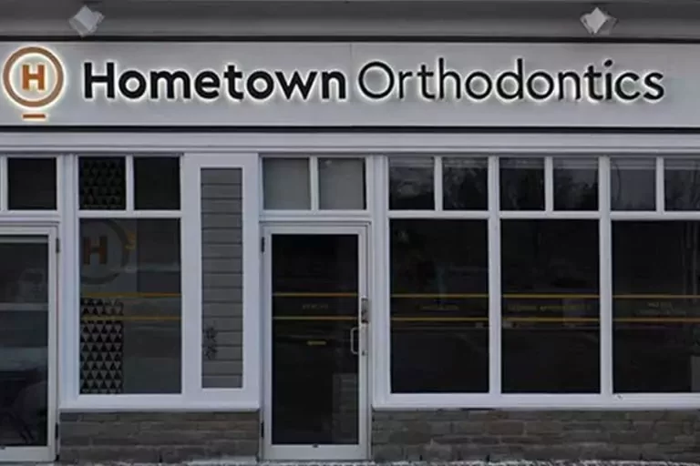 healthcare signage on HomeTown Orthodonties