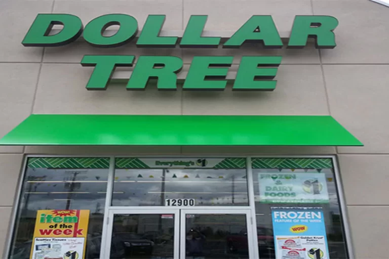 Channel Letters and Awnings for Franchise Store of Dollar tree by BlinkSigns