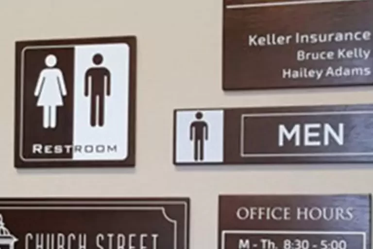 signages used as advertising techniques on wall