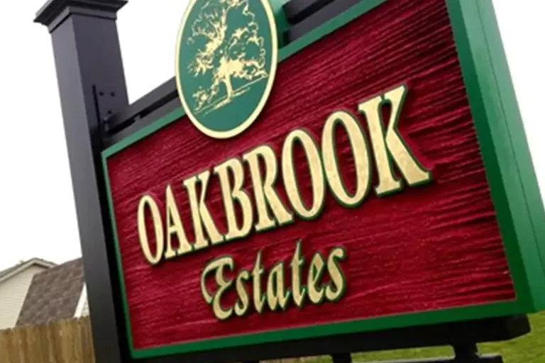 Types of Monument Signs of OakBrook Estates
