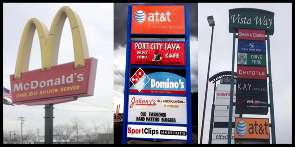 Custom pylon and pole signs in Cleveland by BlinkSigns.
