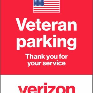 Verizon Veteran parking Sign