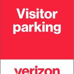Verizon visitor parking sign.