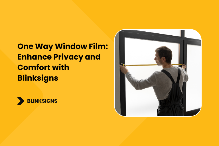 One Way Window Film_ Enhance Privacy and Comfort with Blinksigns