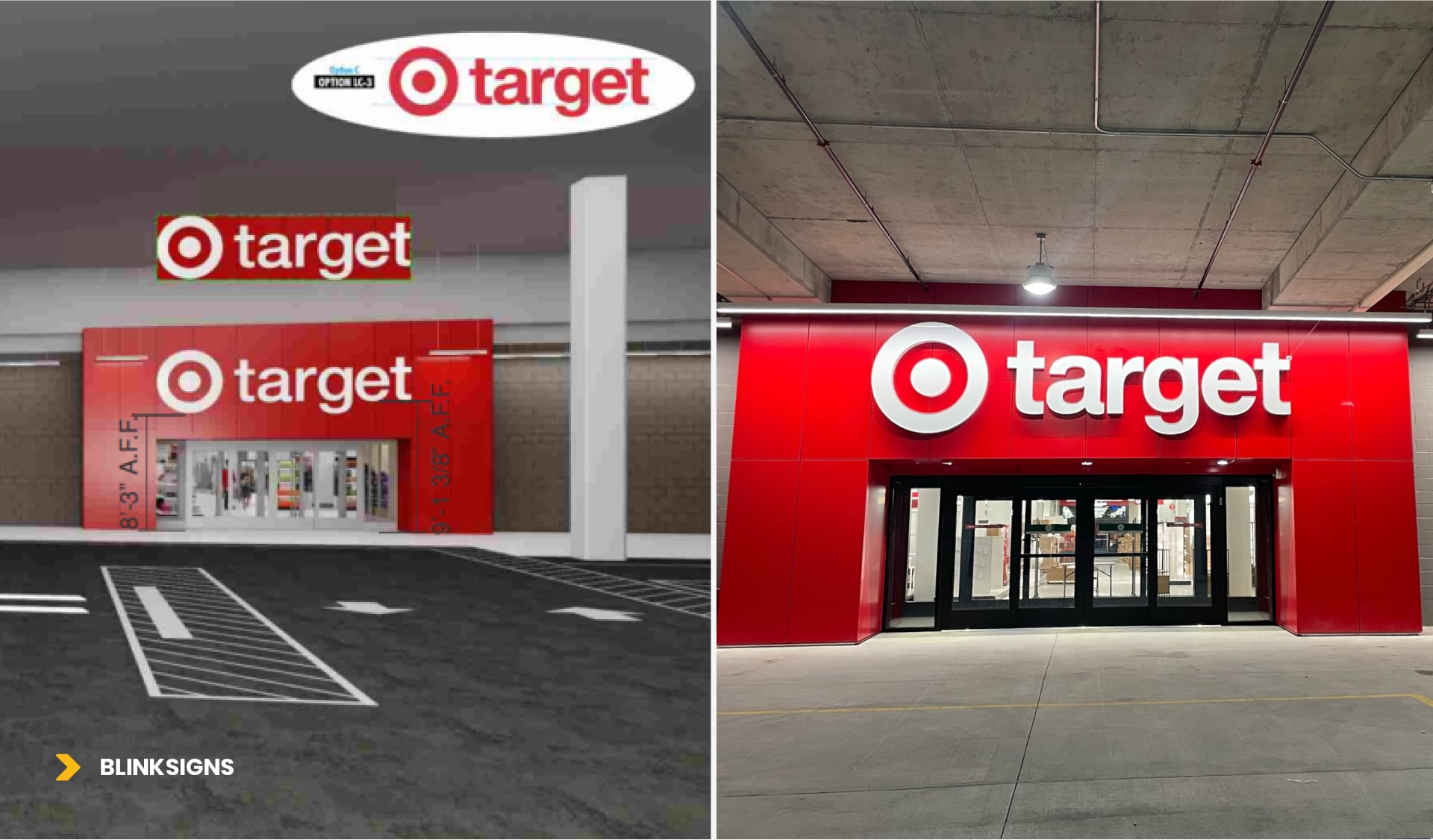 Target Corporation Front-Lit LED Channel Letters by BlinkSigns