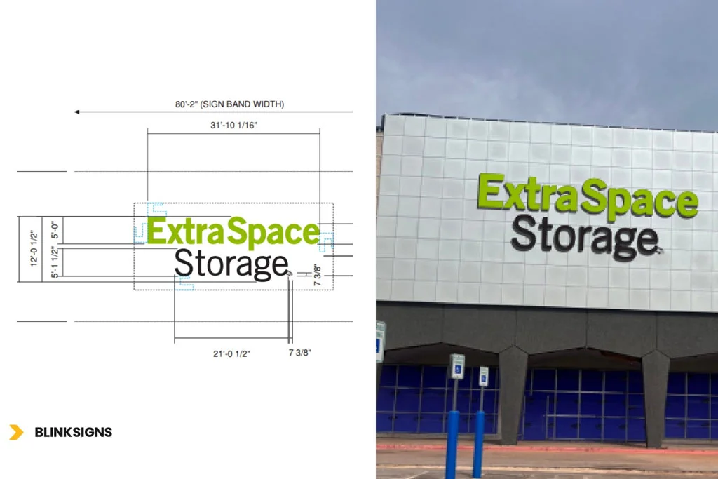 Design and consultation for Extra Space Storage Signage