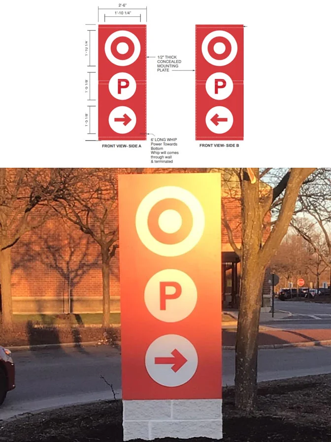 Target Parking Signage Design